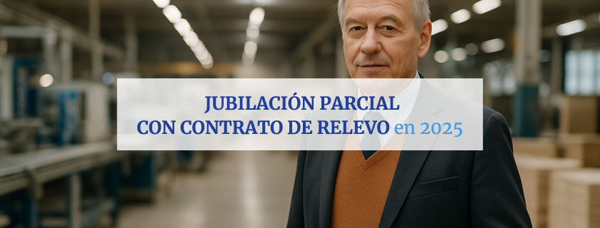 Jubilación parcial con contrato de relevo en 2025
