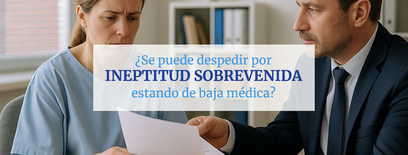 Despido por ineptitud sobrevenida durante la baja médica