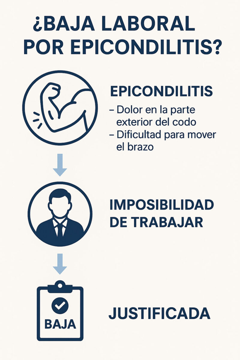 ¿Se puede pedir la baja laboral por epicondilitis?