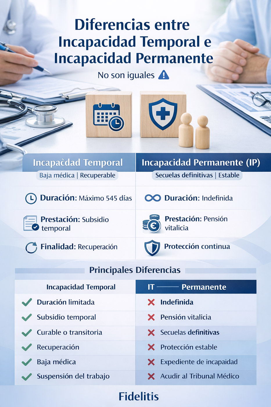 Diferencias entre Incapacidad Temporal y Permanente