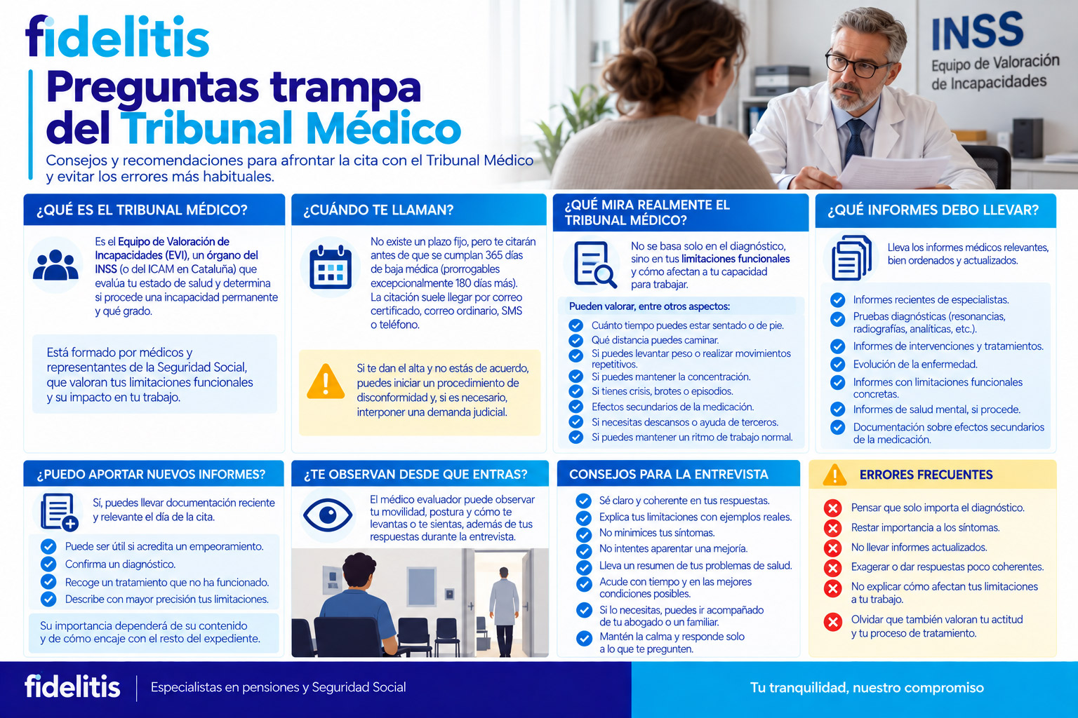 Preguntas trampa del Tribunal Médico