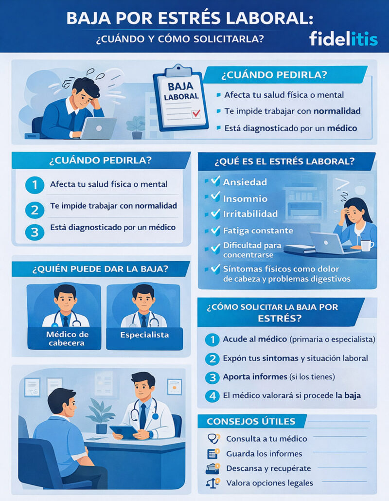 Baja por estrés laboral: cuándo puedes pedirla y cómo hacerlo