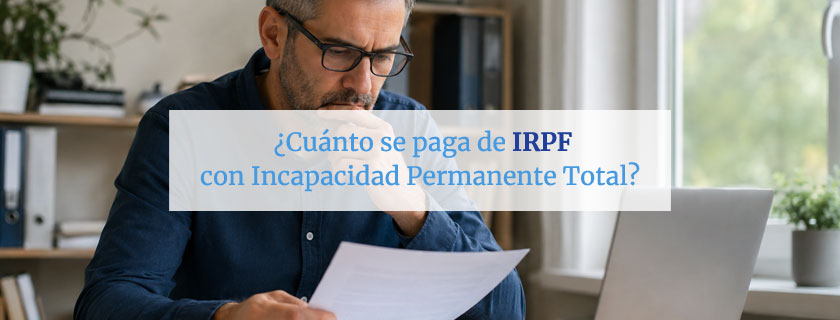 Cuánto se paga de IRPF con Incapacidad Permanente Total