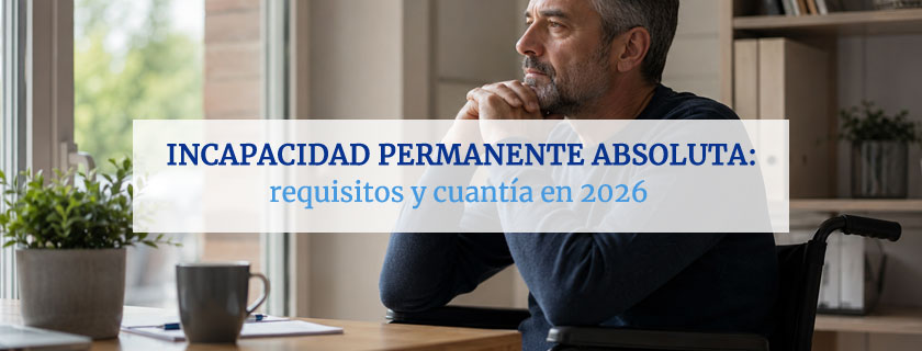 Incapacidad Permanente Absoluta: requisitos y cuantía en 2026