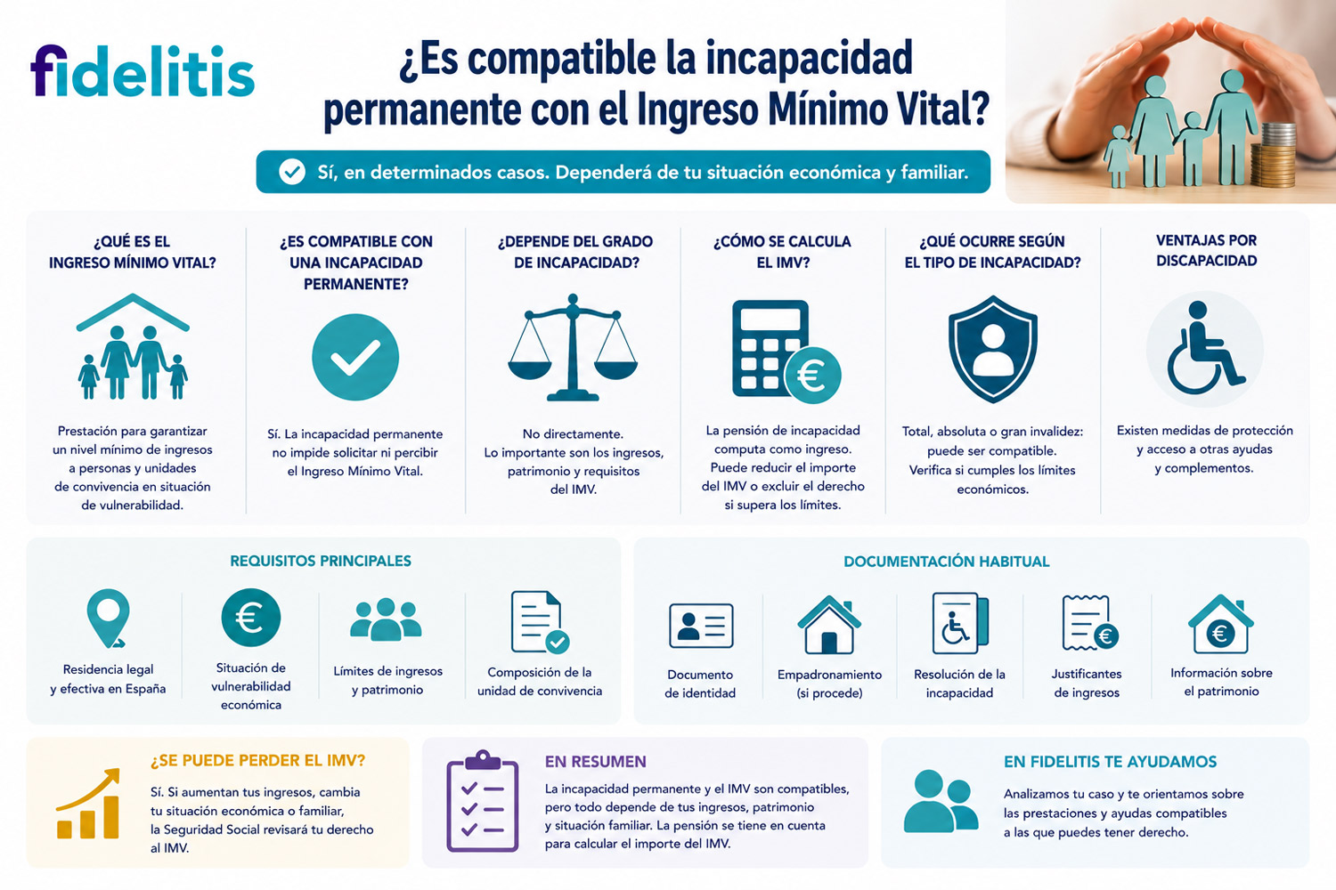 Es compatible la incapacidad permanente con el IMV