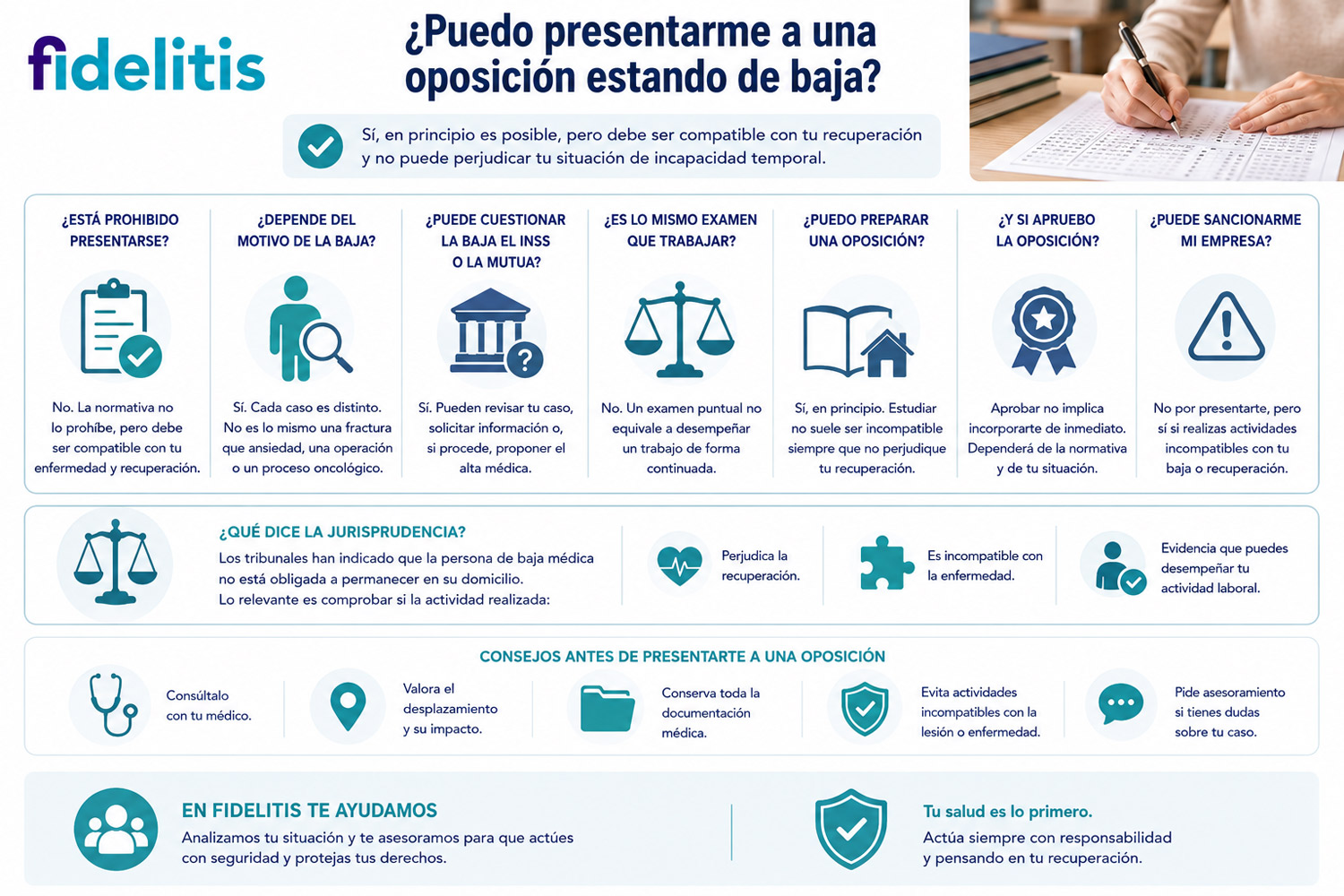 Puedo presentarme a una oposición estando de baja