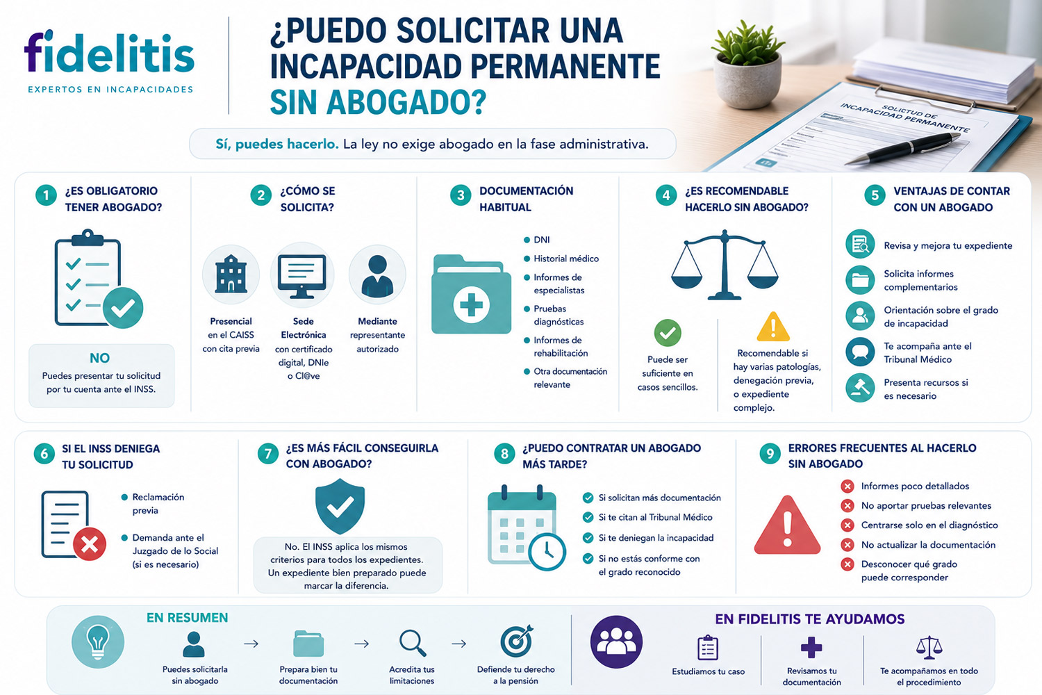 Puedo solicitar una incapacidad permanente sin abogado