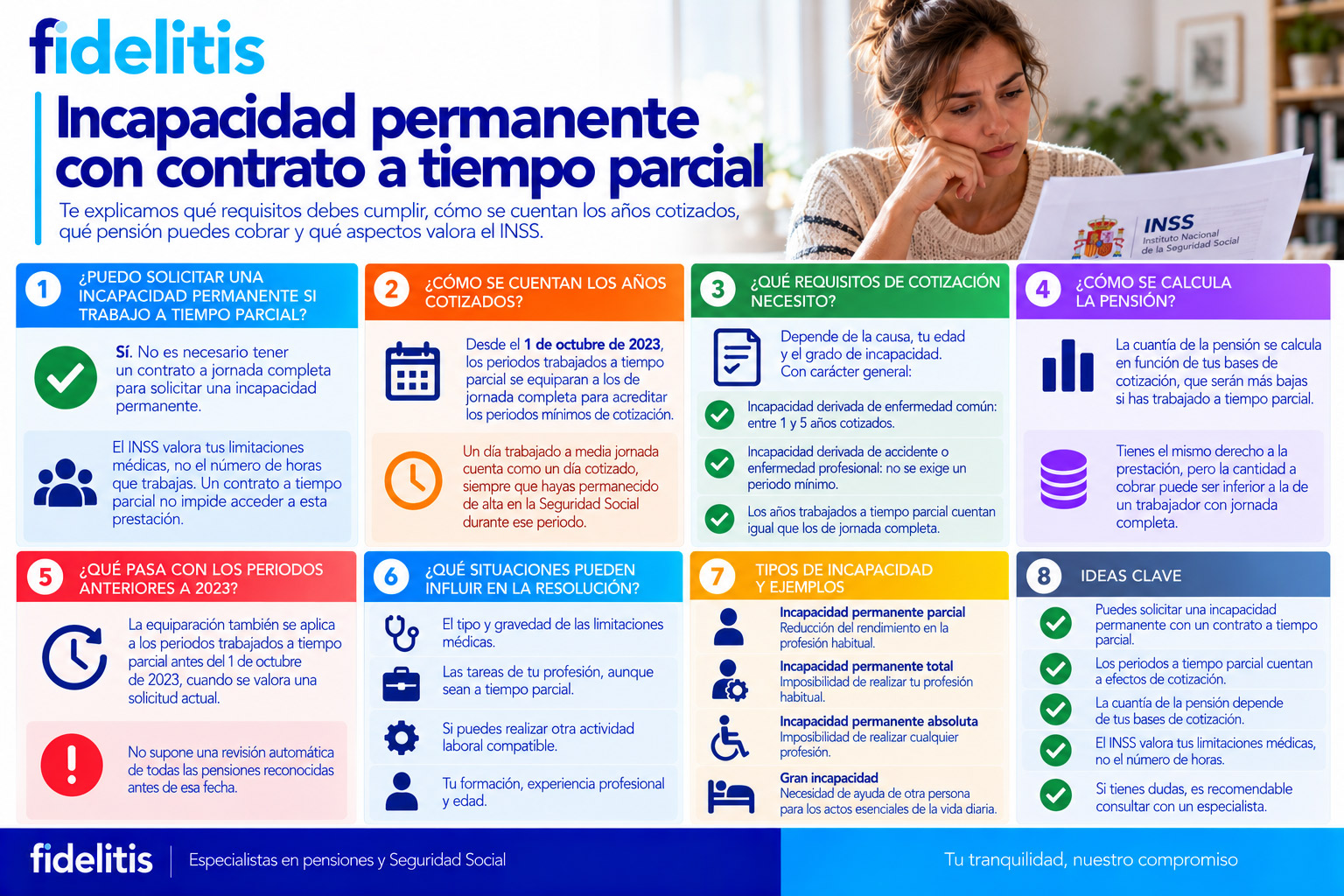 Incapacidad permanente con contrato a tiempo parcial